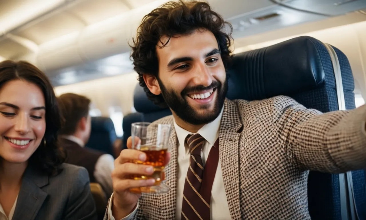 ¿Se puede estar borracho en un avión?