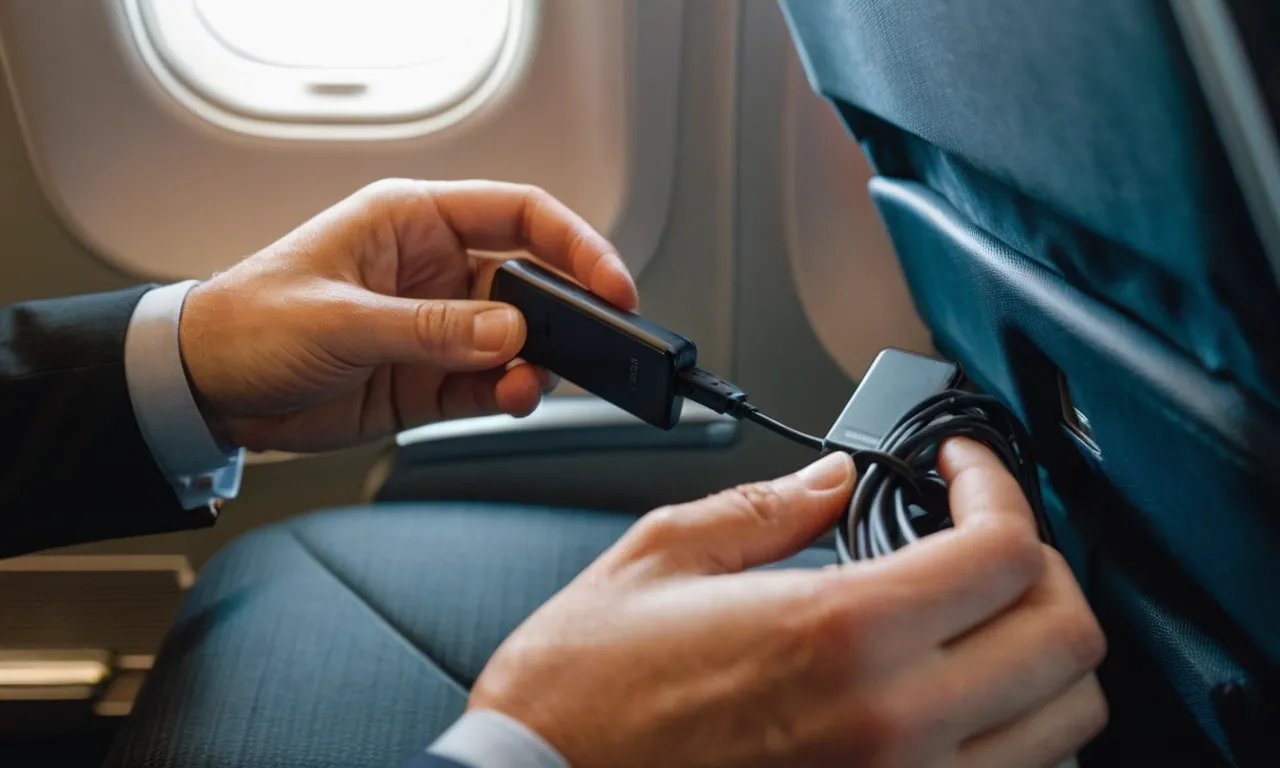 ¿Puedes cargar tu teléfono en un avión?