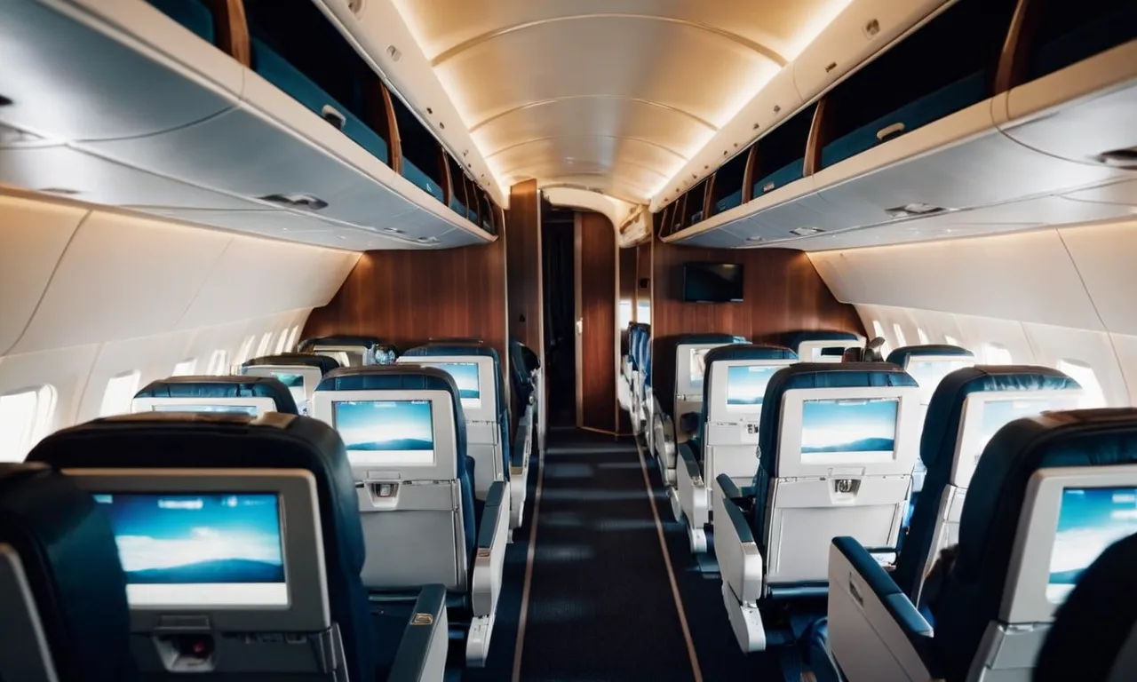¿Cuántos asientos hay normalmente en cada fila en un avión con 3 asientos por fila?
