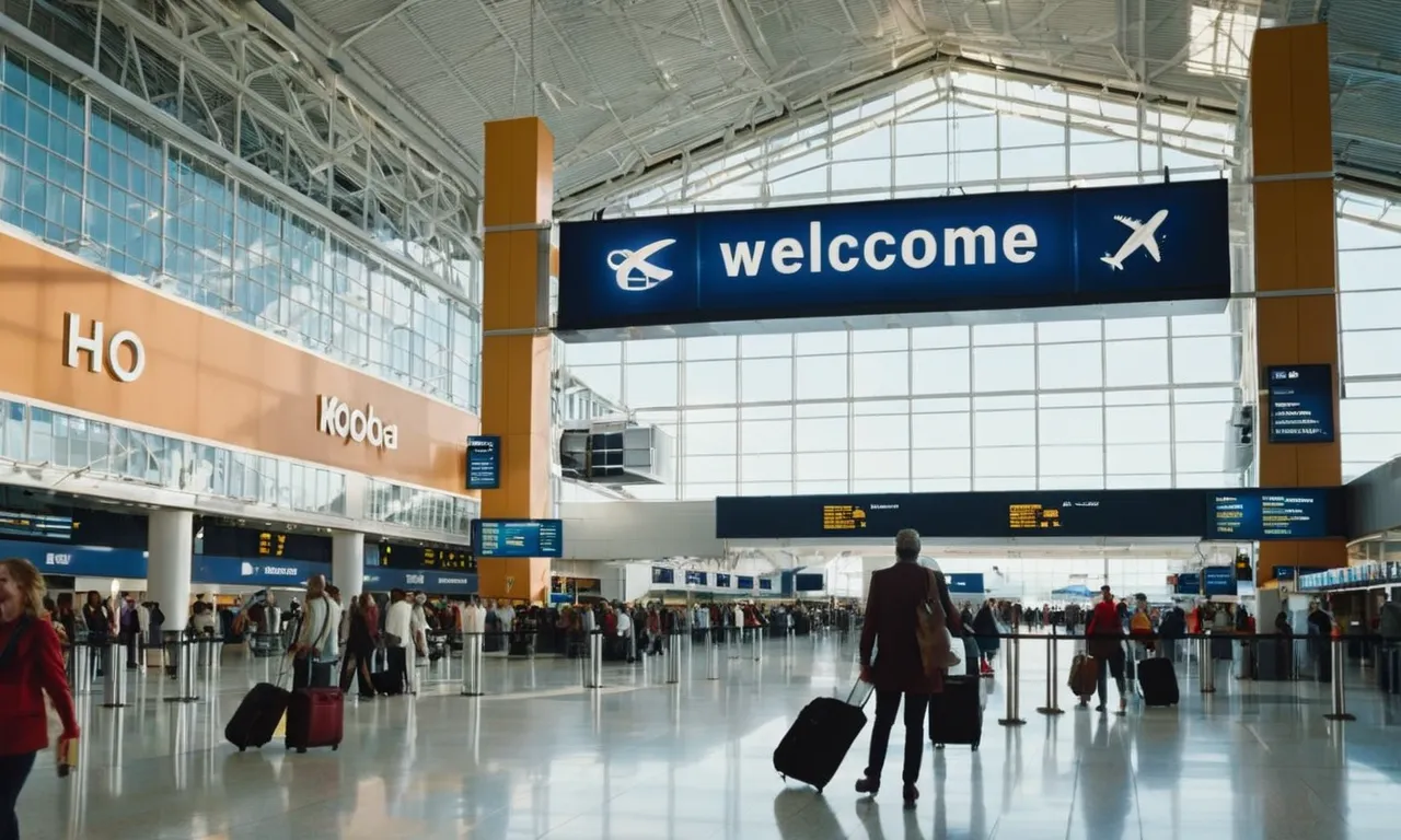 Formas creativas y reflexivas de dar la bienvenida a los visitantes al aeropuerto