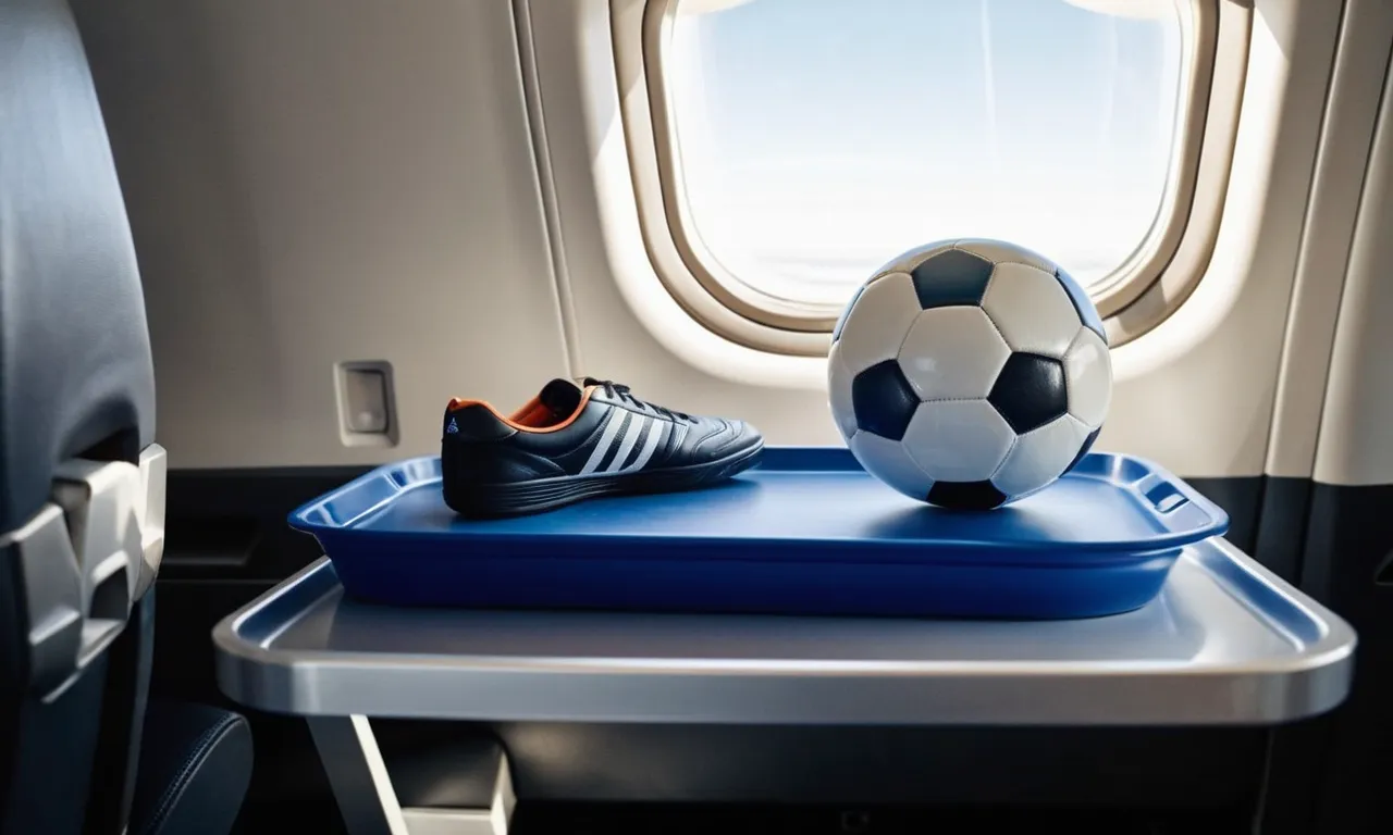 ¿Puedes llevar un balón de fútbol en un avión?