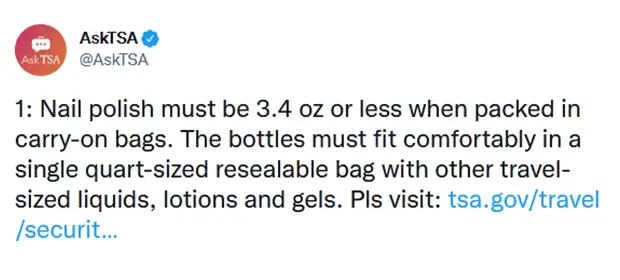 ¿Puedes llevar esmalte de uñas en tu equipaje de mano o facturado?