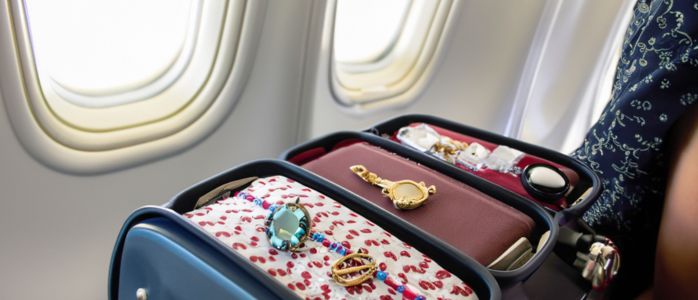 ¿Puedes llevar joyas en un avión?