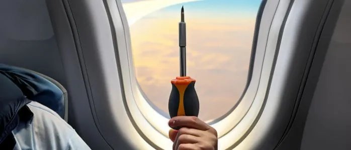 ¿Puedes llevar un destornillador en un avión?