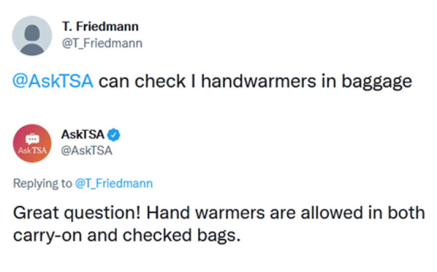 ¿Se pueden llevar calentadores de manos en un avión? (directrices de la TSA)