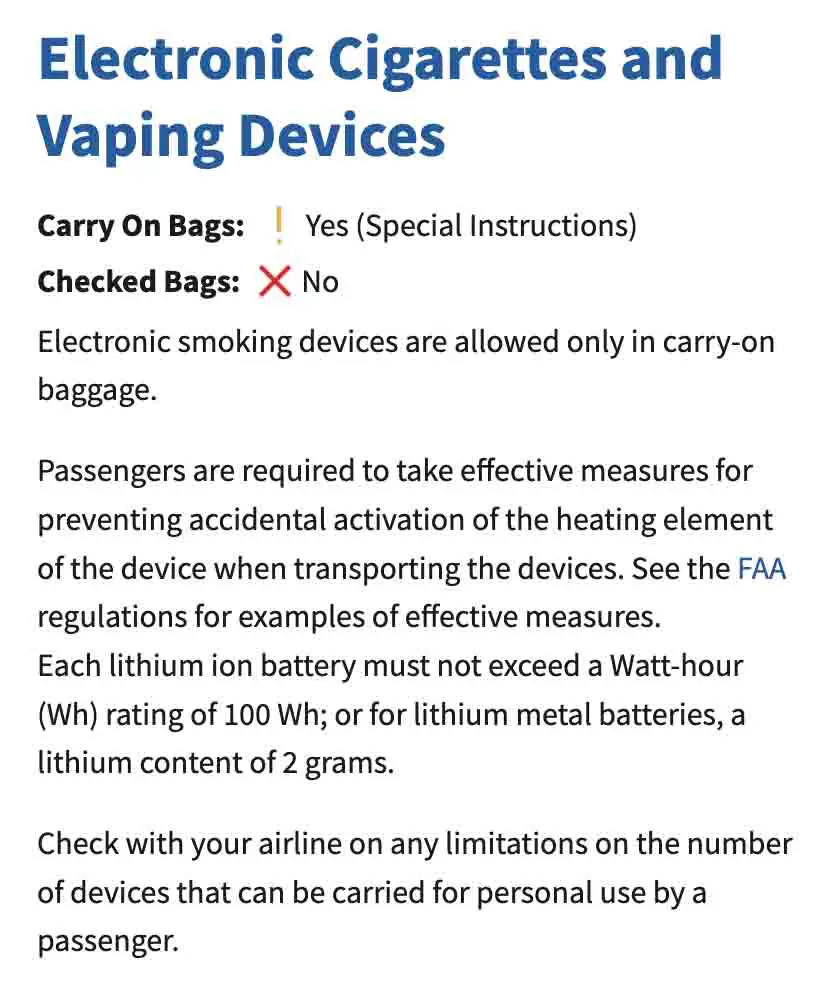 ¿Puedes llevar un Juul en un avión? 2024