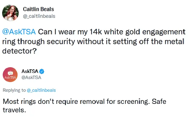 ¿Puedo pasar mi anillo por la seguridad del aeropuerto? ¿Puedo pasar mi anillo por la seguridad del aeropuerto?