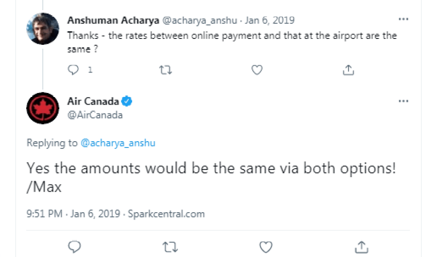 ¿Puedo pagar por adelantado el equipaje con Air Canada? ( Y cómo)