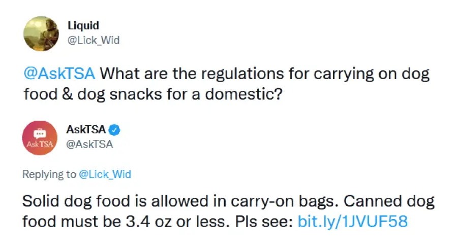 ¿Puedo llevar comida y golosinas para perros en el avión? 2024 ¿Puedo llevar comida y golosinas para perros en el avión? 2024