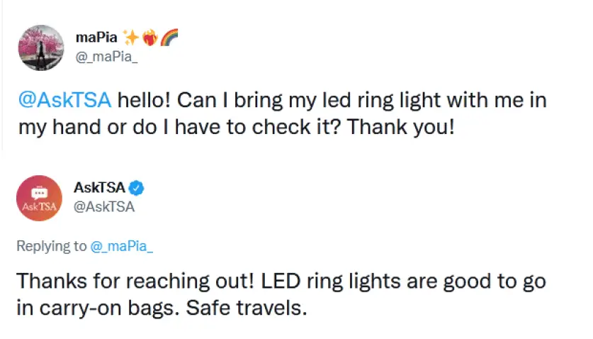 ¿Puedes llevar un anillo de luz en un avión? 2024 ¿Puedes llevar un anillo de luz en un avión? 2024