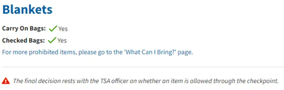 ¿Podrás llevar una manta en un avión en 2024?