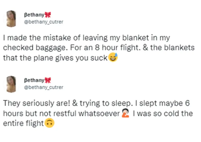 ¿Podrás llevar una manta en un avión en 2024?