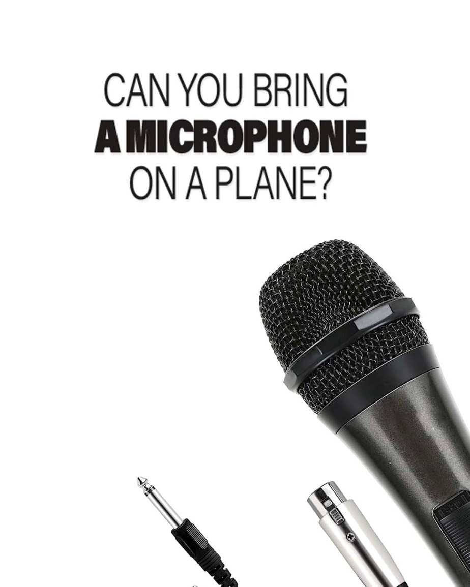 ¿Puedes llevar un micrófono en un avión? 2024