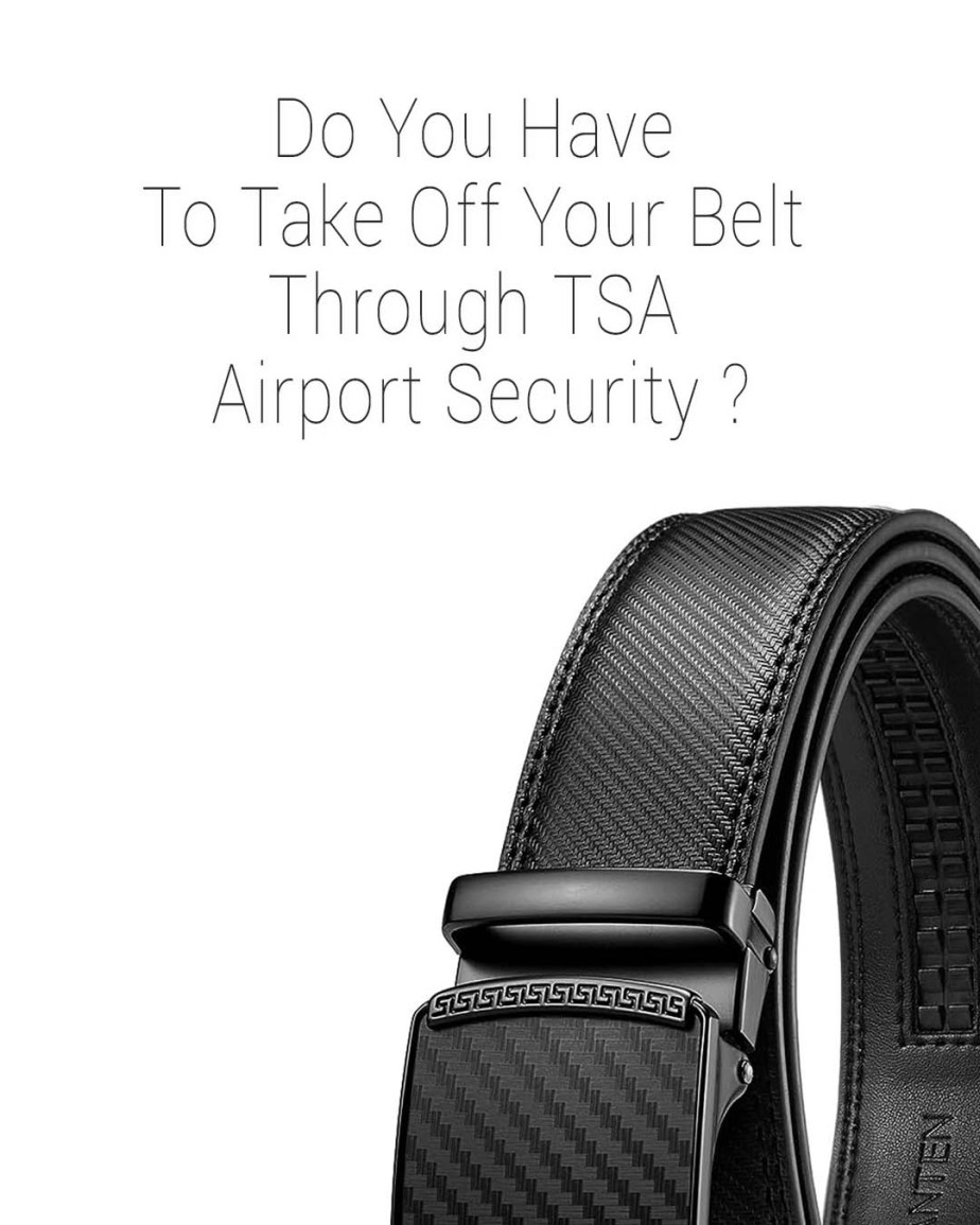 ¿Tengo que quitarme el cinturón en la seguridad del aeropuerto TSA?