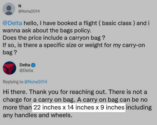¿Qué tan estricto es Delta con respecto al tamaño del equipaje de mano para 2024? ¿Qué tan estricto es Delta con respecto al tamaño del equipaje de mano para 2024?