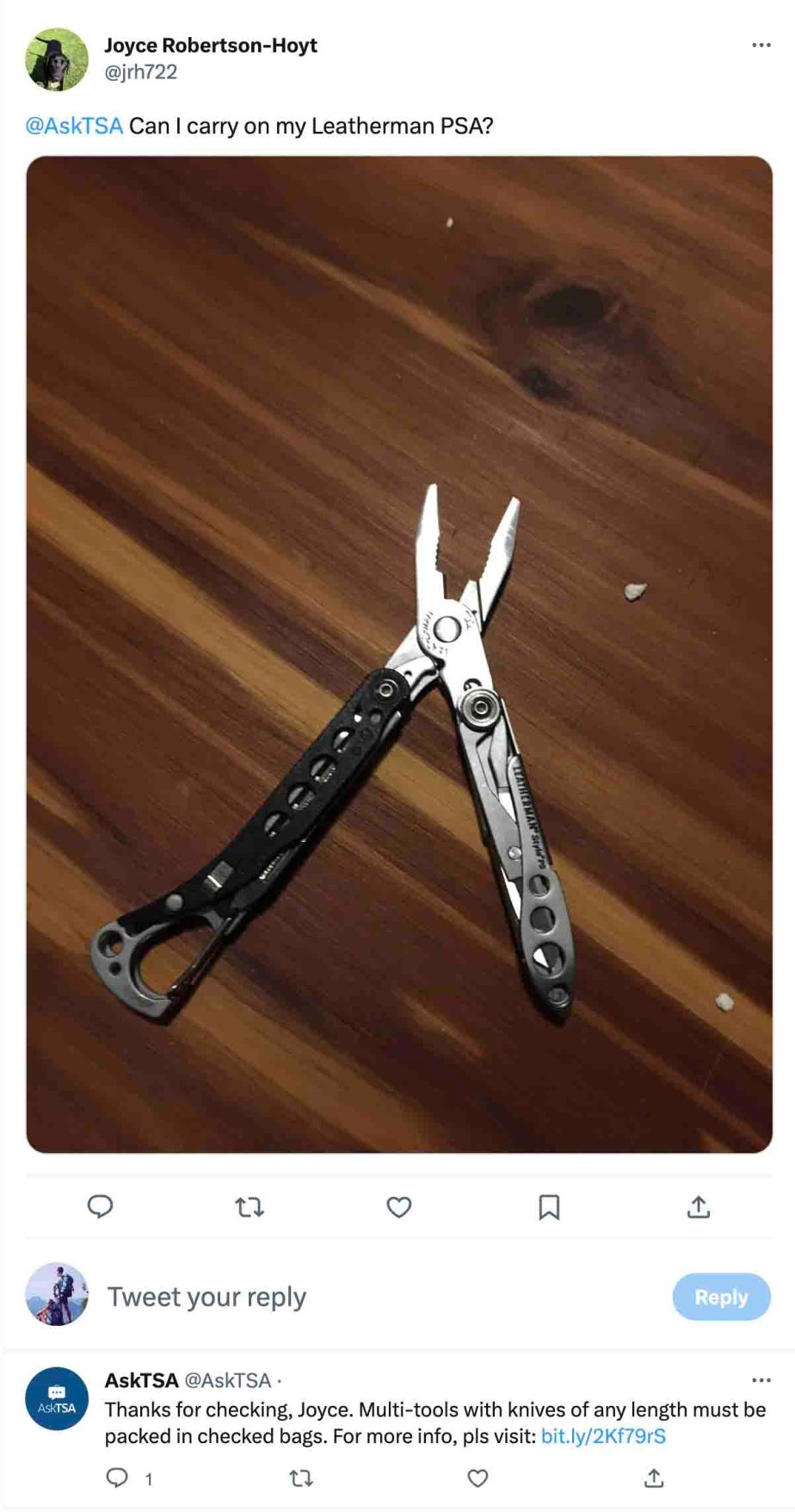 ¿Puedes llevar una Leatherman en un avión? Reglas de la TSA 2024