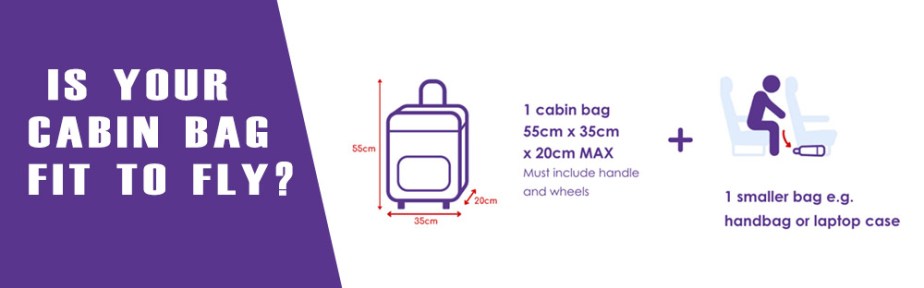 ¿Qué tan estrictos son los tamaños de equipaje de mano en Flybe?