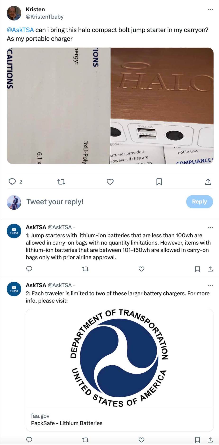 ¿Puedo llevar un arrancador auxiliar en el avión? reglas de la TSA ¿Puedo llevar un arrancador auxiliar en el avión? reglas de la TSA