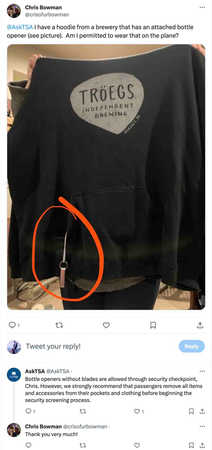 ¿Puedo usar una sudadera con capucha a través de la TSA? ¿Puedo usar una sudadera con capucha a través de la TSA?