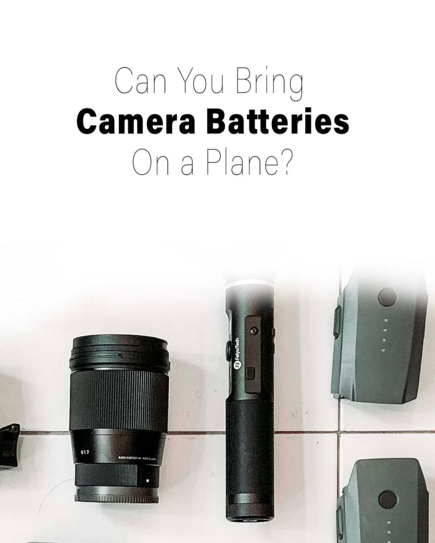 ¿Puedes llevar baterías de cámara en un avión? 2024