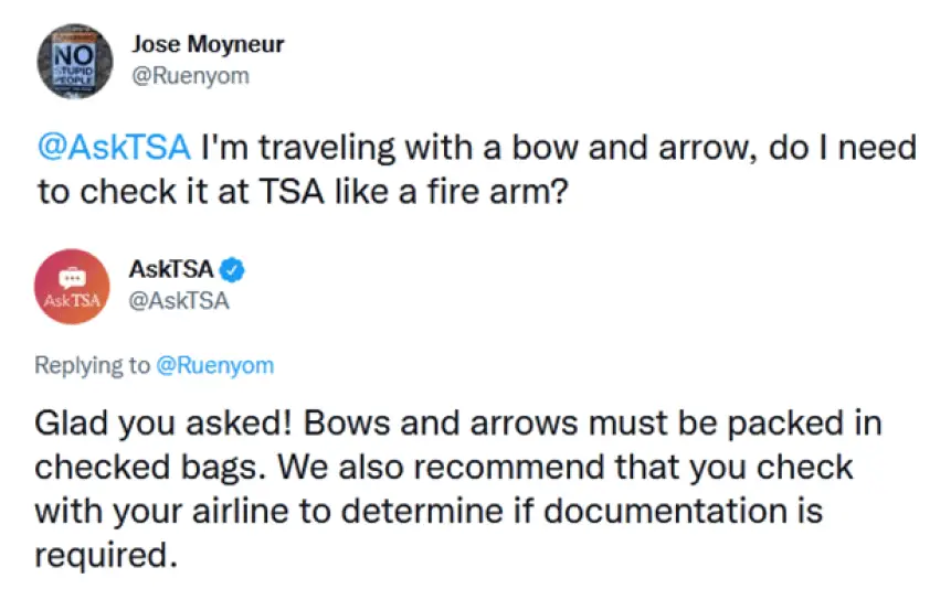 ¿Puedes llevar un arco y una flecha en un avión? ¿Puedes llevar un arco y una flecha en un avión?