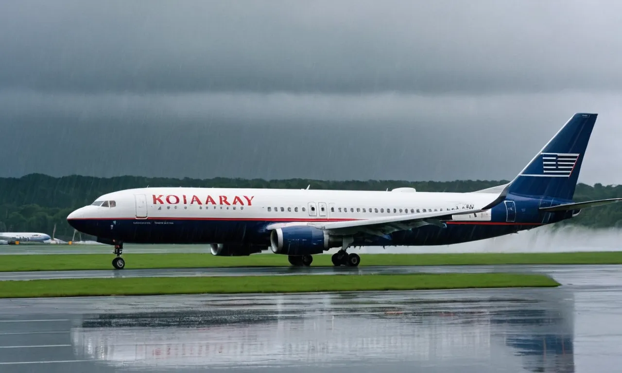 ¿Pueden los aviones despegar bajo la lluvia?