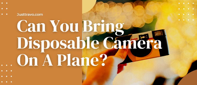 ¿Se puede llevar una cámara desechable en un avión?