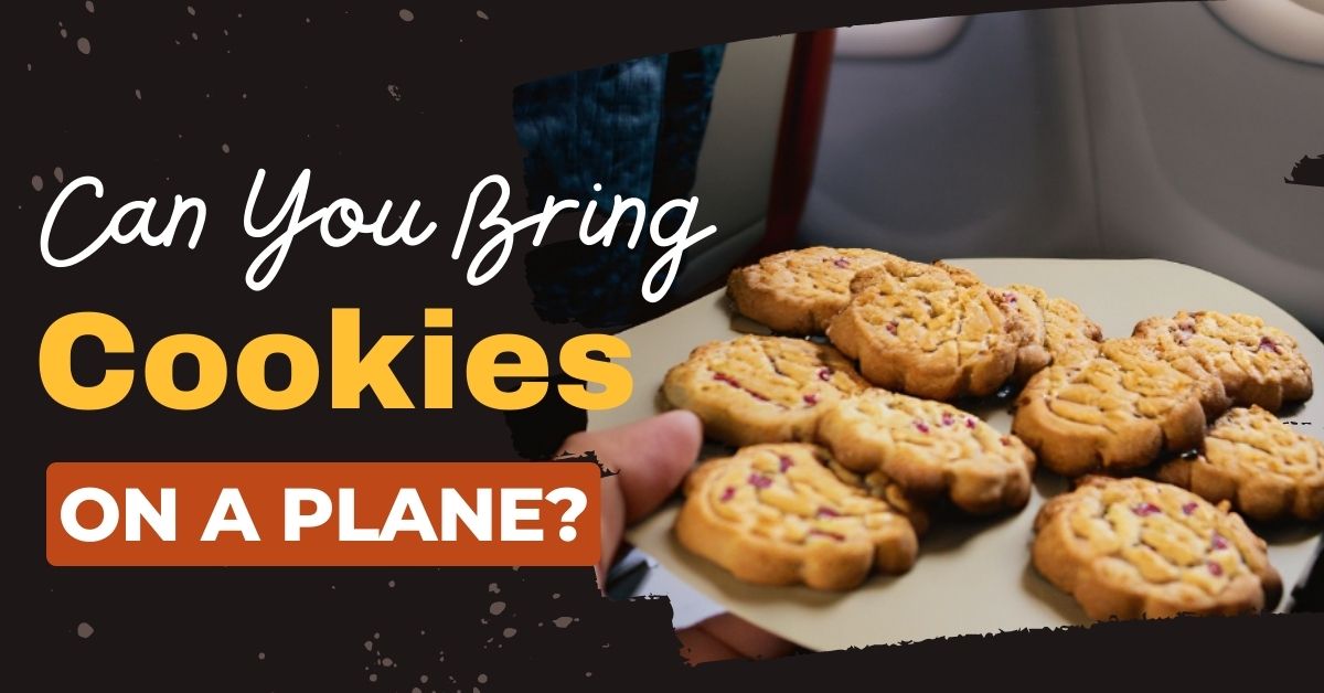 ¿Puedes llevar galletas en un avión?