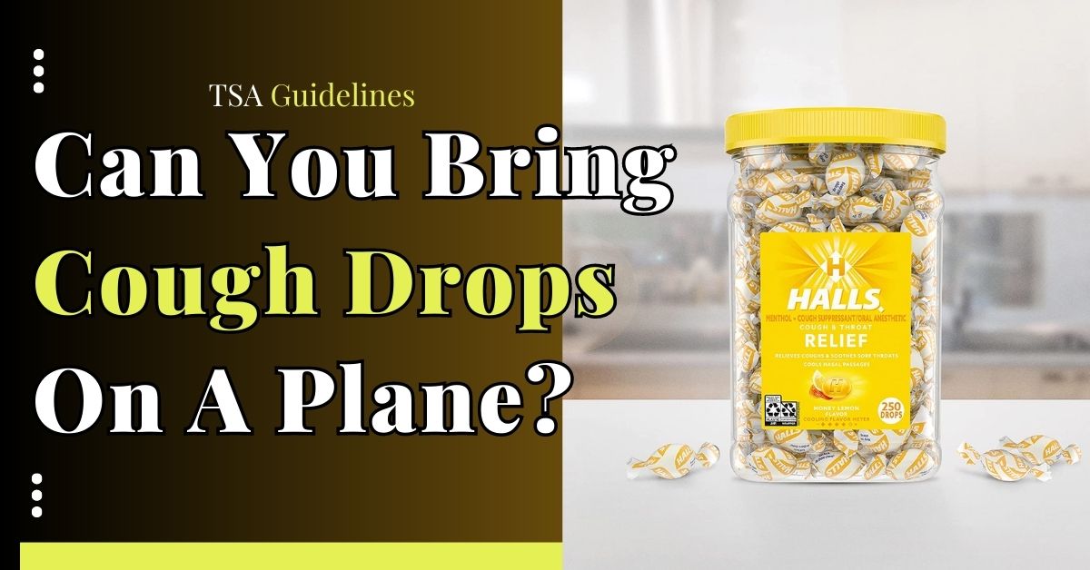 ¿Puedes llevar pastillas para la tos en un avión?