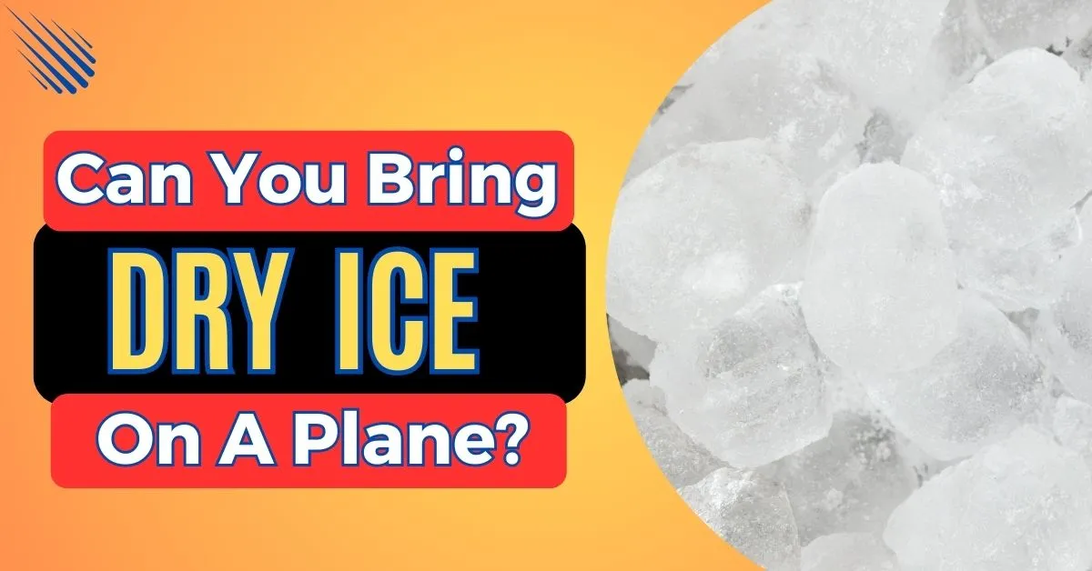 ¿Se puede llevar hielo seco en un avión?