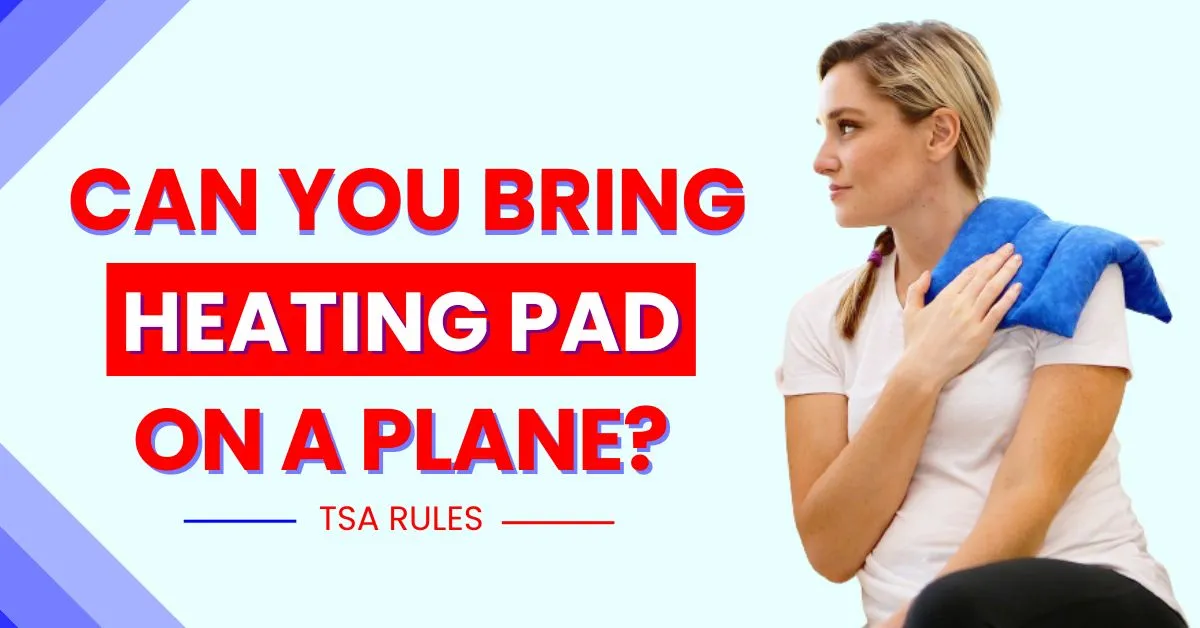¿Puedes llevar una almohadilla térmica en un avión?