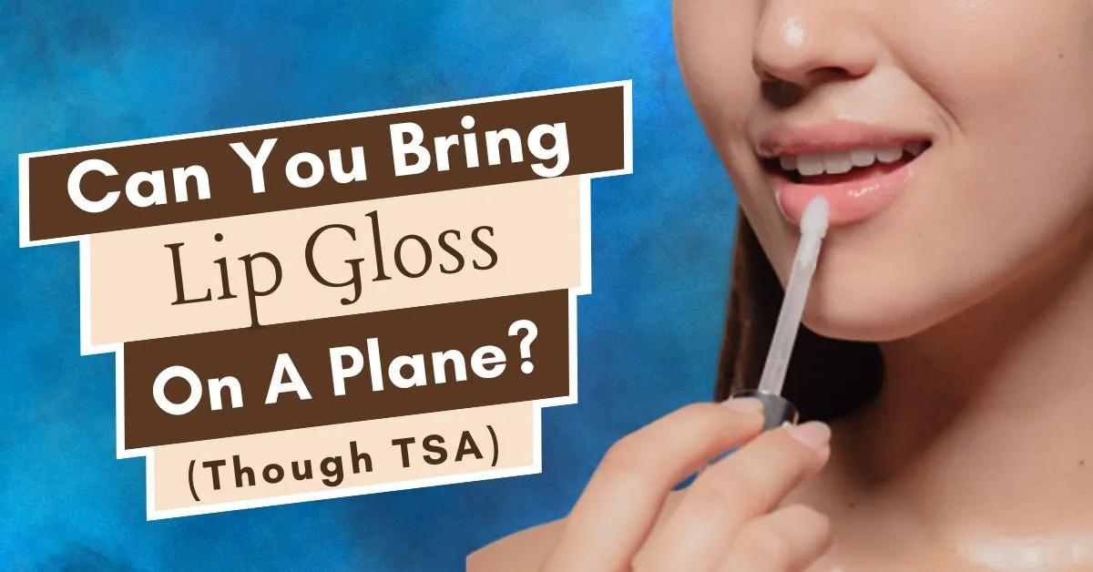 ¿Puedes llevar brillo de labios en un avión?