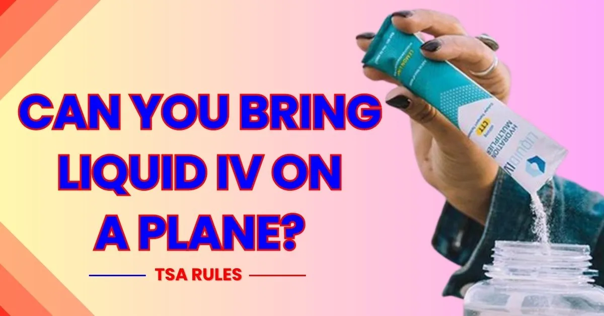 ¿Se puede llevar Liquid IV en un avión?