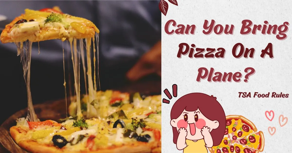 ¿Puedes llevar pizza en un avión?
