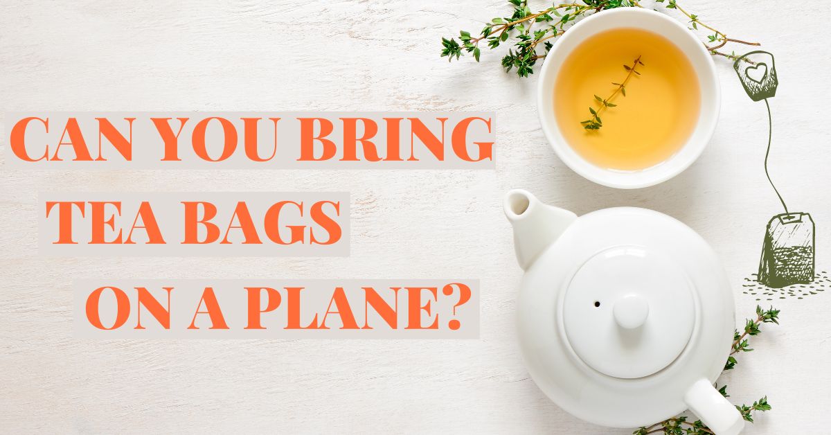 ¿Se pueden llevar bolsitas de té en un avión?