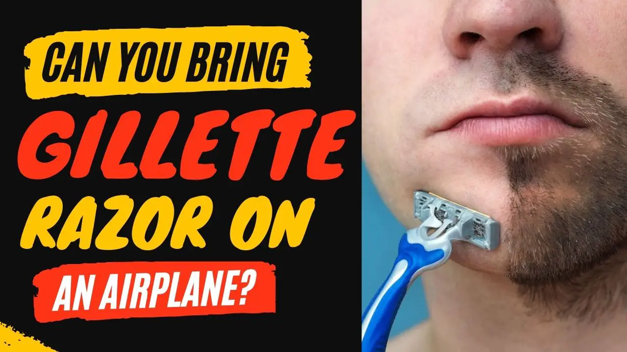 ¿Puedes llevar una afeitadora Gillette en un avión?