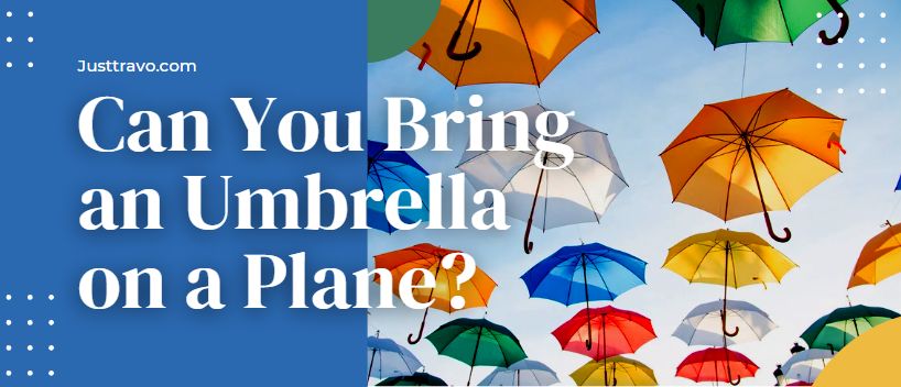 ¿Puedes llevar un paraguas en un avión?