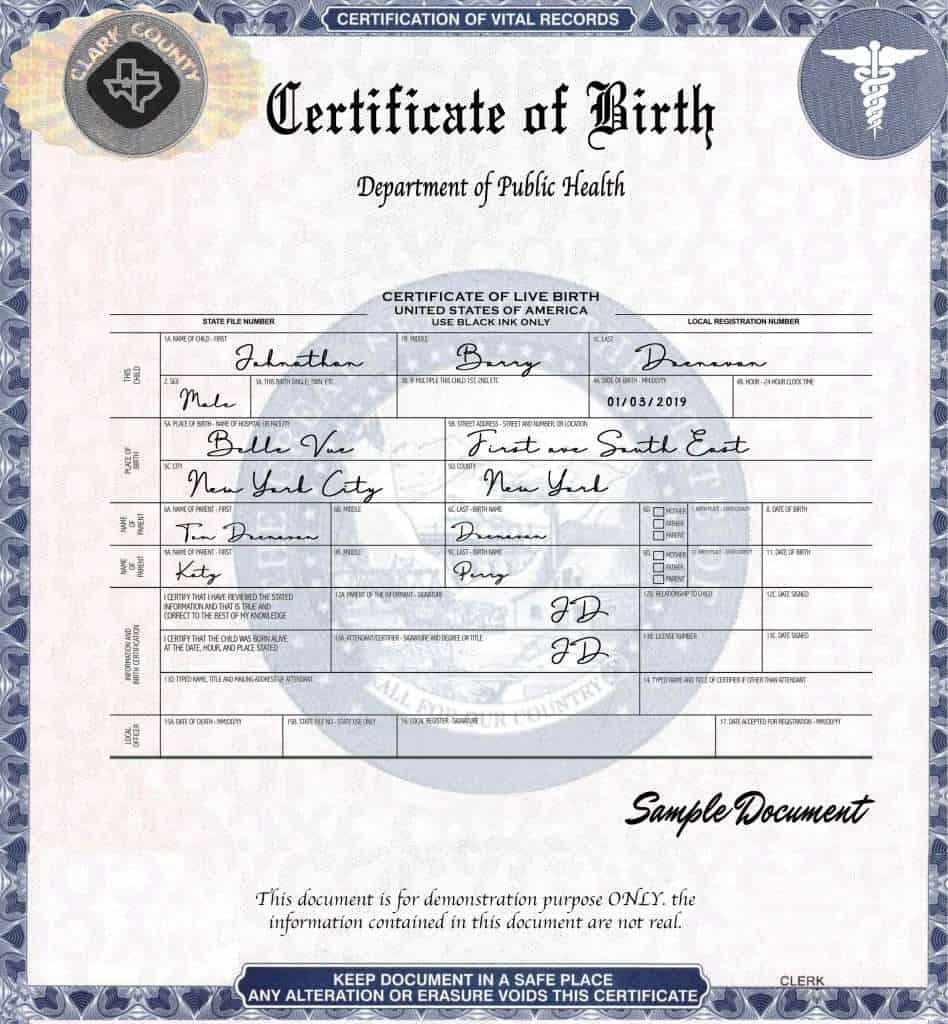 ¿Se puede utilizar un certificado de nacimiento como identificación de vuelo?