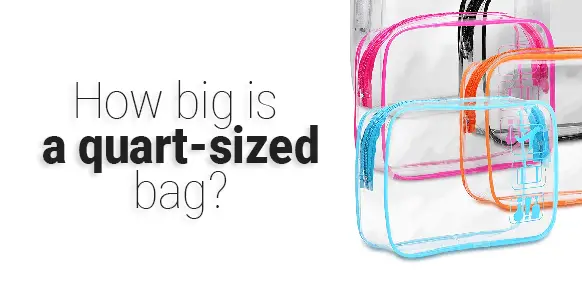Dimensiones de la bolsa de un cuarto de galón de la TSA: ¿Qué tamaño tiene una bolsa de un cuarto de galón?