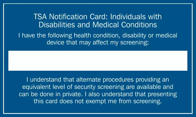 Tarjeta de notificación de la TSA: lo que necesita saber