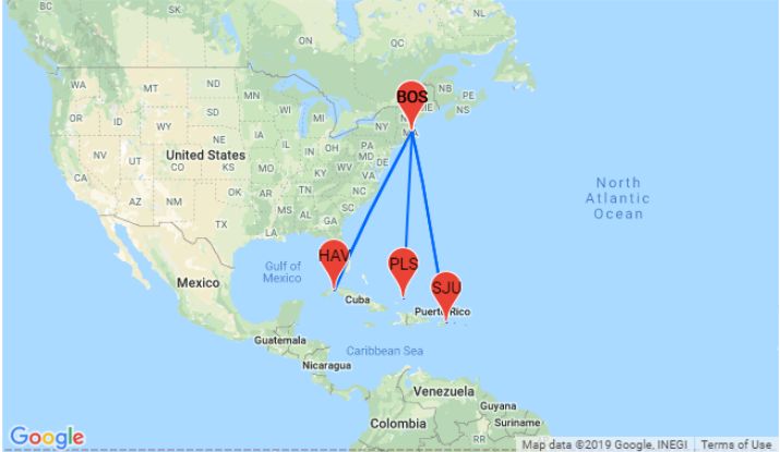 Vuelos directos desde Boston al Caribe Vuelos directos desde Boston al Caribe