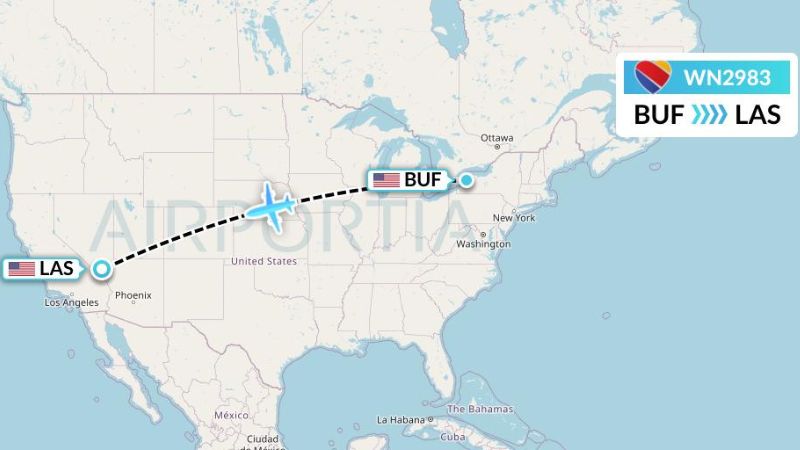 Vuelos directos desde Búfalo a Las Vegas Vuelos directos desde Búfalo a Las Vegas