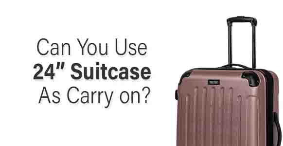 ¿Puede un equipaje de 24 pulgadas ser equipaje de mano?
