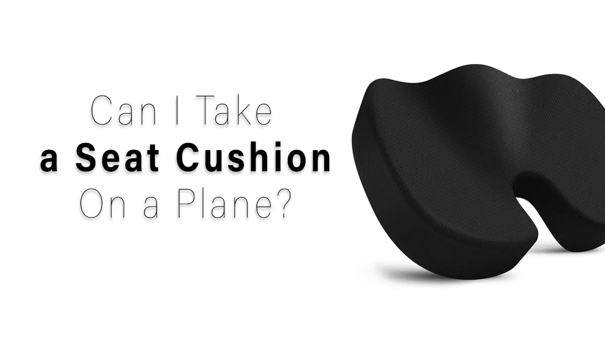 ¿Puedes llevar un cojín de asiento en un avión?