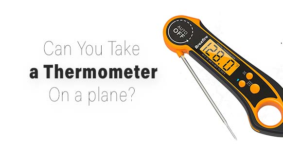 ¿Puedes llevar un termómetro en un avión? (carne, clima, etc.)