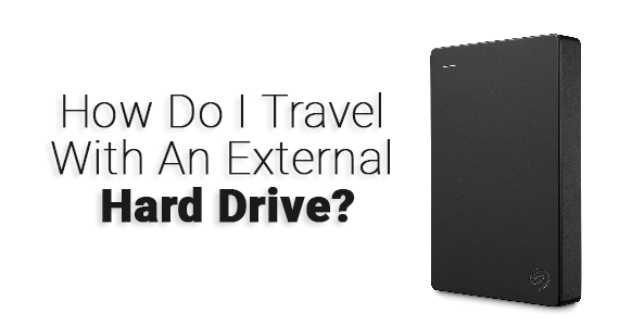 ¿Cómo viajo con un disco duro externo?