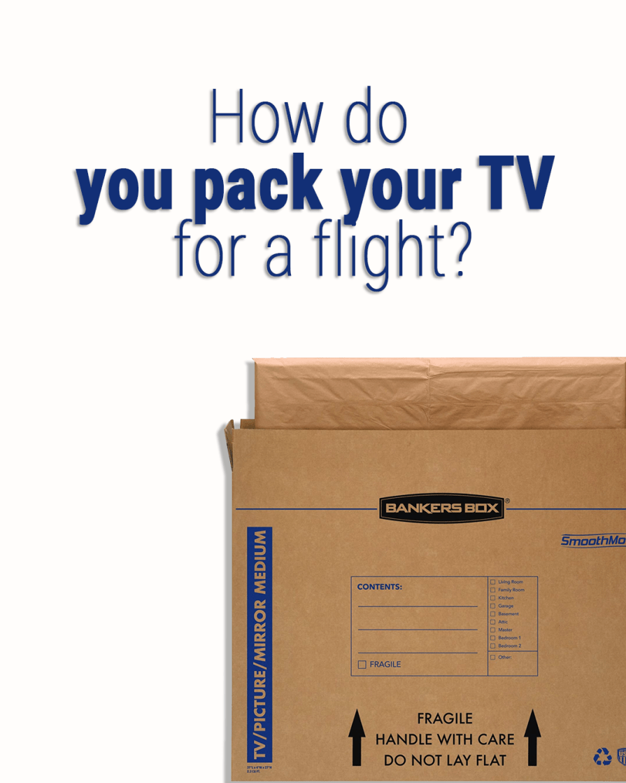 ¿Cómo empaco mi televisor para un vuelo? (La direccion correcta)