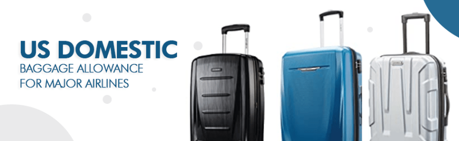 ¿Cuál es la franquicia de equipaje para vuelos nacionales en EE. UU. en las principales aerolíneas?