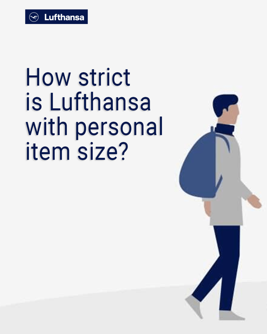 ¿Hasta qué punto es estricta Lufthansa con el tamaño de los objetos personales?