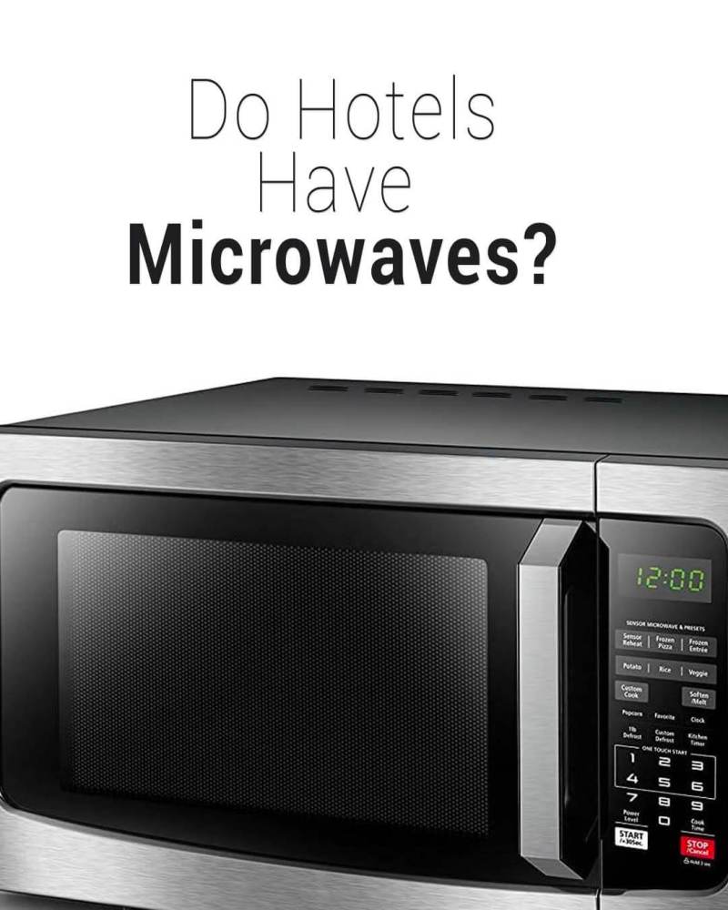 ¿Los hoteles tienen microondas?